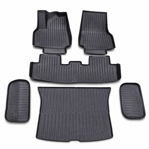 Tesla Model Y Juniper Gulvmatter – TPE 6-delt sett